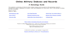 Desktop Screenshot of militaryindexes.com